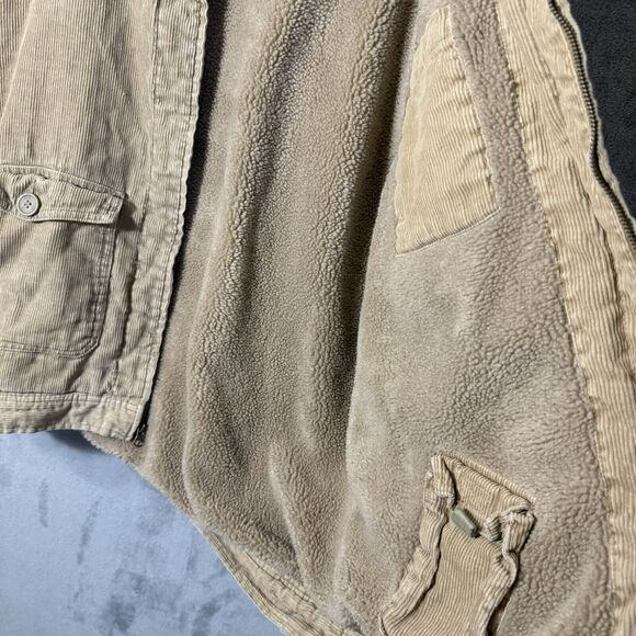 Buckle BKE 67 Trucker Jacket Men Large Corduroy Sherpa Lining Buttons Pockets - Picture 7 of 12